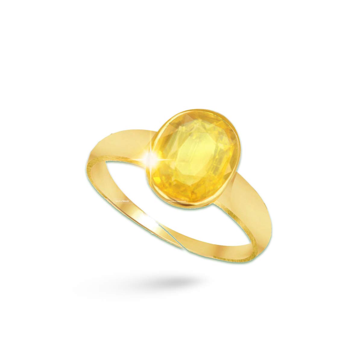 Yellow Pukhraj Ring