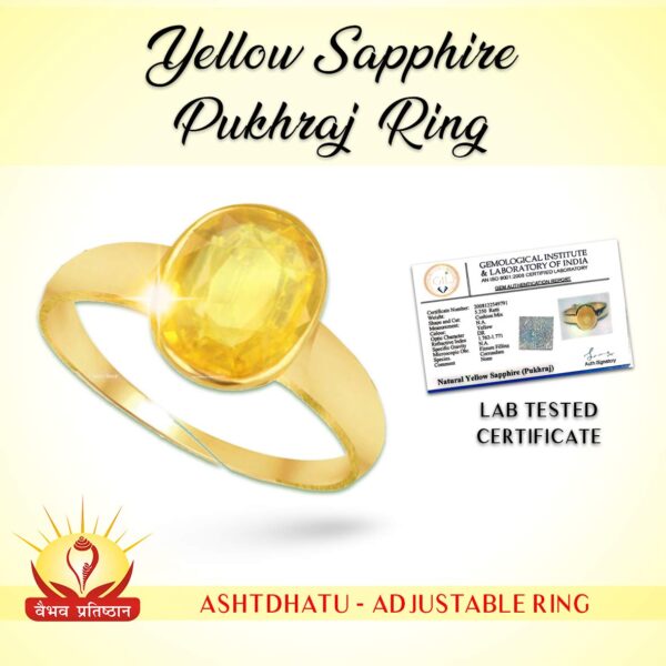 Yellow Pukhraj Ring