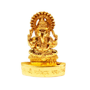 Sri Ganesh ji murti( 24 Corret Gold Polish)