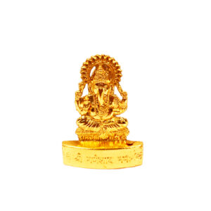 Sri Ganesh ji murti( 24 Corret Gold Polish)